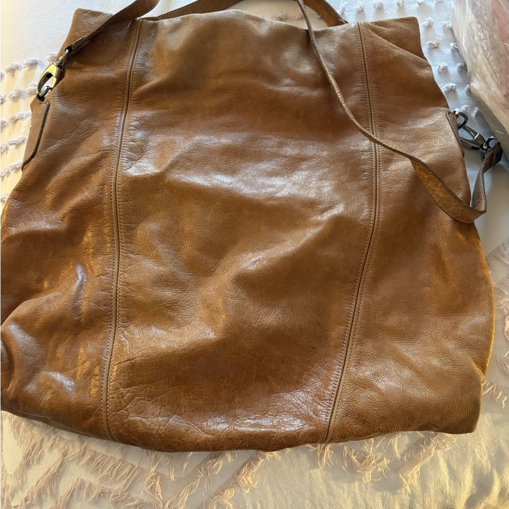 Brown Leather Tote Bag